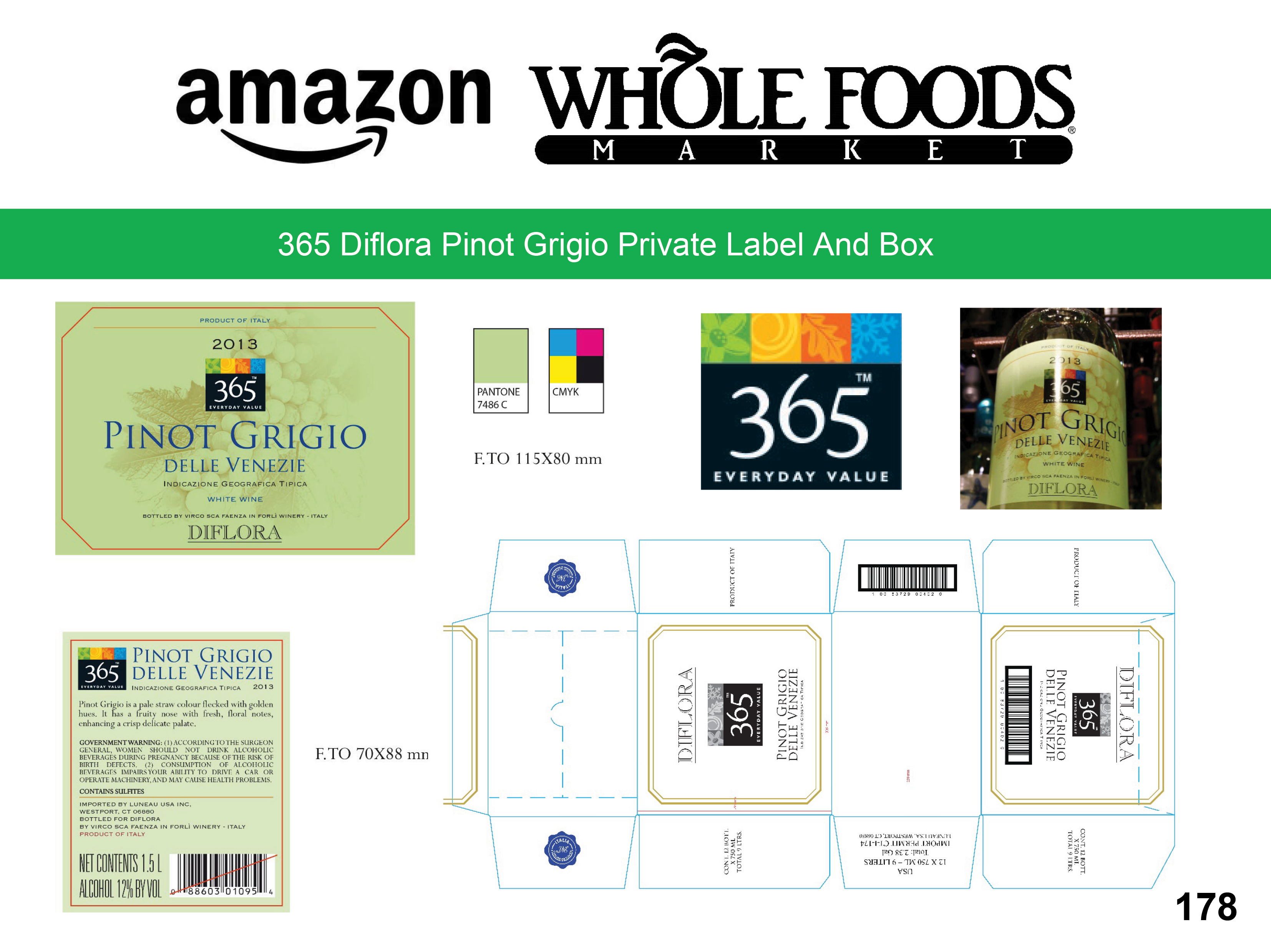 Whole Foods Wine - Diflora Pinot Grigio Private Label